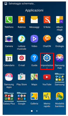 Seleziona Impostazioni