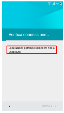 Verifica connessione