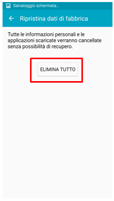 Elimina Tutto