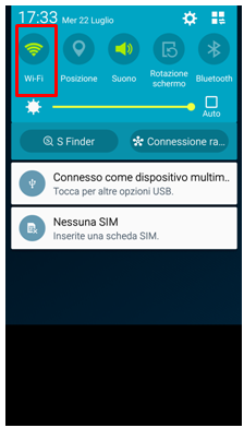 Connesso come dispositivo
