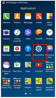 Seleziona Impostazioni