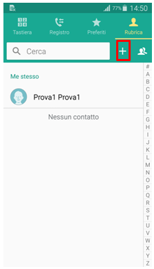 Seleziona piu per aggiungere un contatto