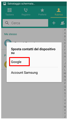 Seleziona Google