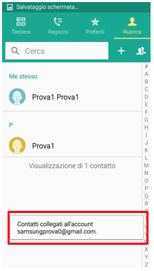 In automatico i contatti verrano sincronizzati al tuo account Google