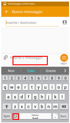 inserite il messaggio
