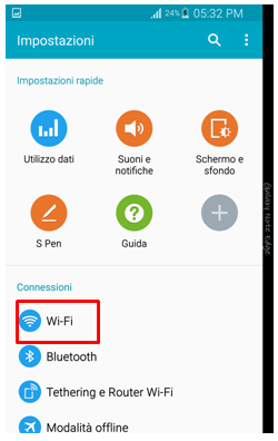 Vai su Wi-Fi
