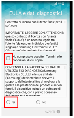 Ho compreso e accetto i Termini e le condizioni di cui sopra