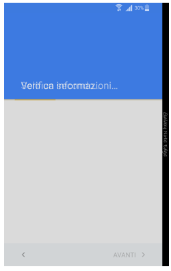 Inserisci ora il tuo account di Google, altrimenti Ignora