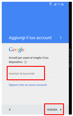 Inserisci la tua email