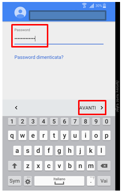 Password avanti