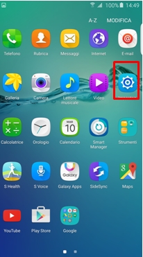 Seleziona Impostazioni