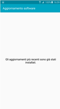 Se non sono disponibili, comparirà il messaggio Gli aggiornamenti più recenti sono già stati installati