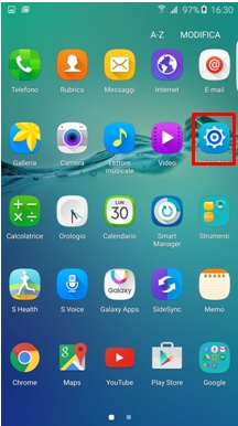 accedi al menù Email