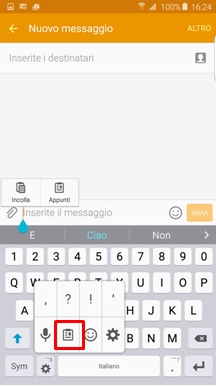 Li puoi trovare premendo su messaggi