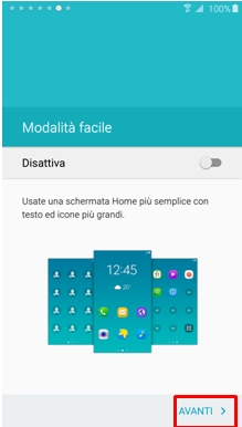 Per completare la procedura di configurazione, premi Fine