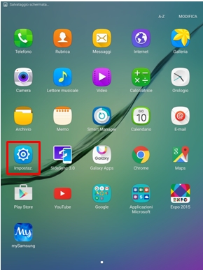 Seleziona Impostazioni