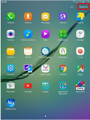 In alto alla destra premi la voce modifica