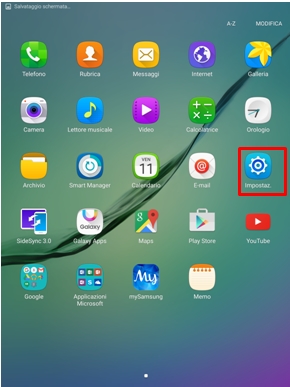 Seleziona Impostazioni