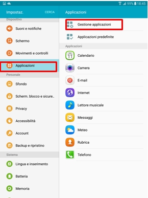 Gestione Applicazioni