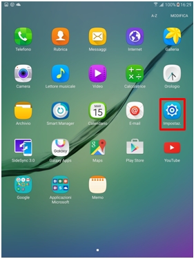 Impostazioni Tab 2