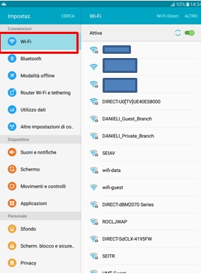 Vai su Wi-Fi