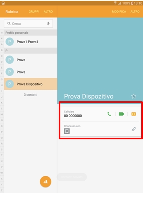 I contatti dal dispositivo passeranno sul Account Google