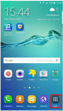 Applicazione Samsung Gear dal tuo telefonino mobile
