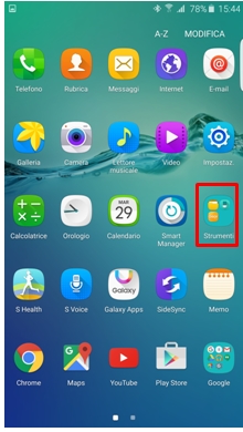 Strumenti Samsung gear app