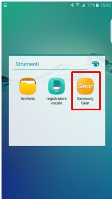 Seleziona Samsung Gear App