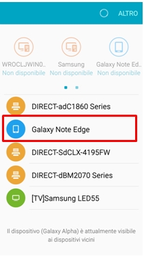 Il Galaxy Alpha cercherà i dispositivi vicini