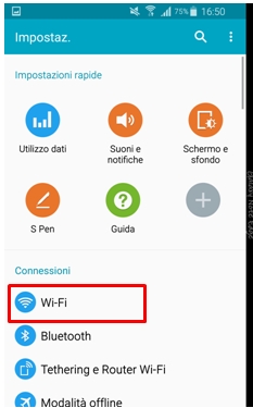 Seleziona Wi-Fi Direct