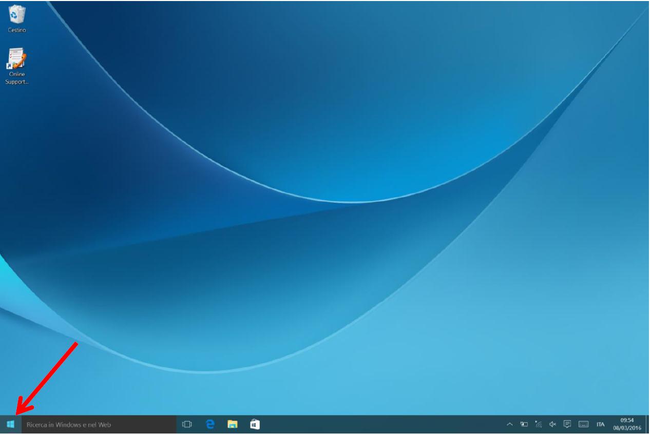 Andare sull'icona di Windows nell'angolo a sinistra e selezionarla