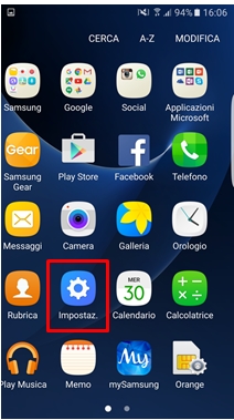 Seleziona Impostazioni