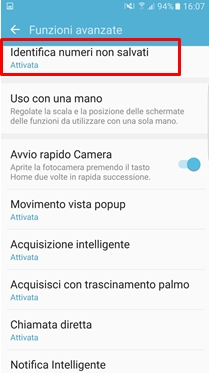Identifica numeri non salvati