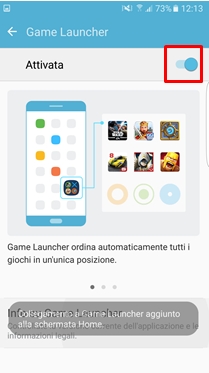 Game Launcher Attivata