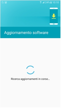 Ricerca aggiornamenti in corso