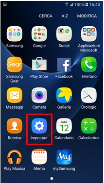 vai su Impostazioni