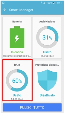 controllare la memoria