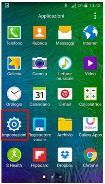 Impostazioni Galaxy