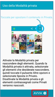 Modalità privata