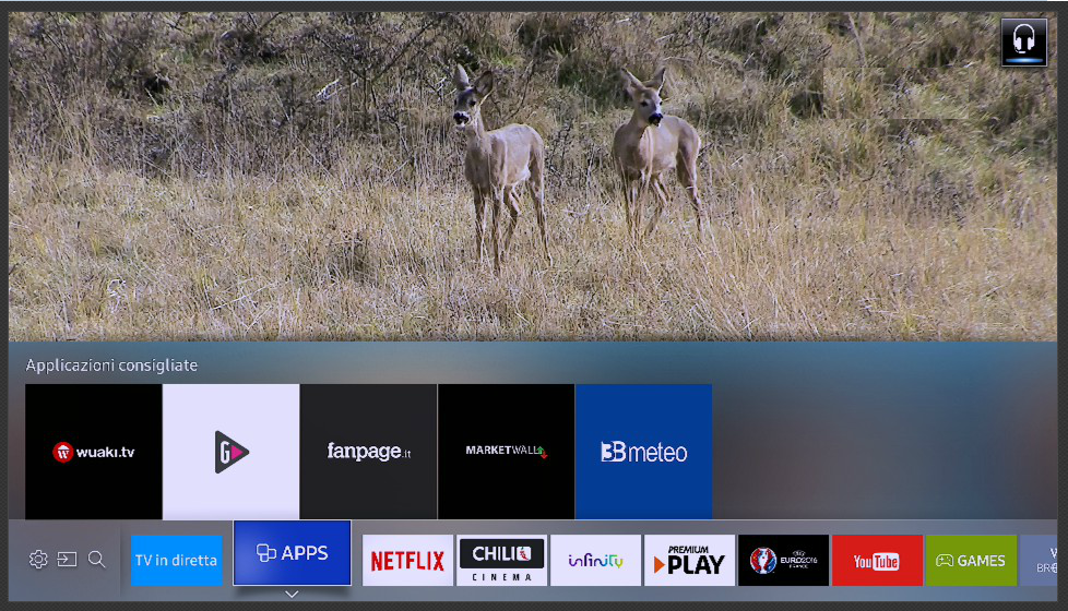 Selezionare la voce Apps