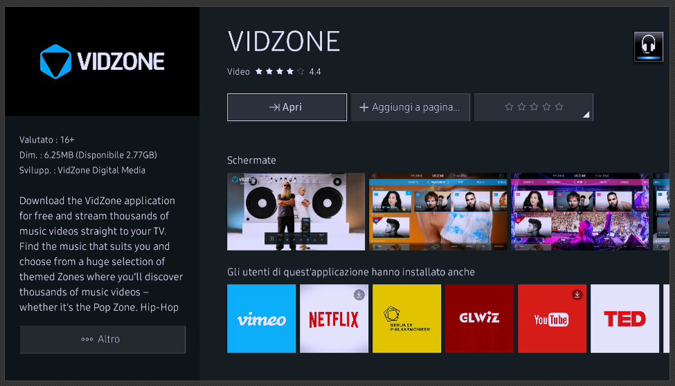 Una volta completato il download, comparirà l'opzione "Apri