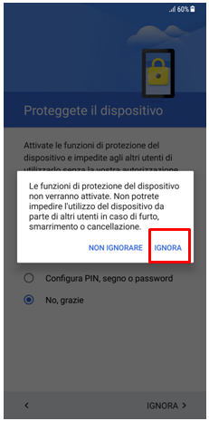 Premi ignora
