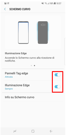 Illuminazione Bordo