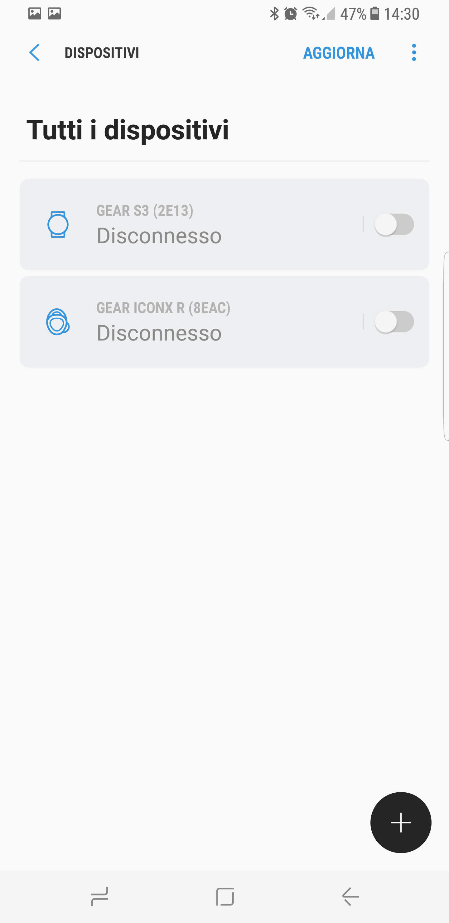 Seleziona il dispositivo che vuoi disconnettere da Samsung Connect