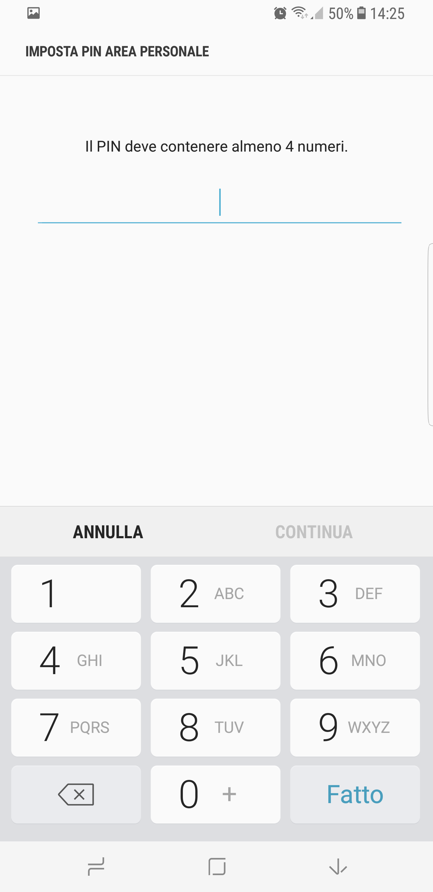 Accedi innanzitutto con il tuo account Samsung, e scegli un pin