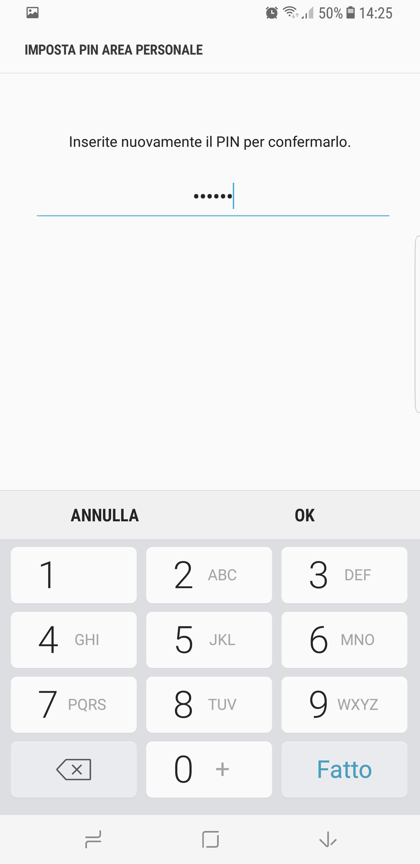 scegli un pin