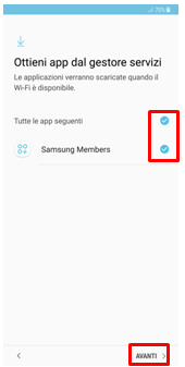 app dal gestore servizi