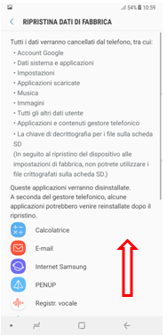 fai attenzione a tutti I dati