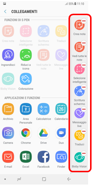 rimuovere applicazioni che desideri